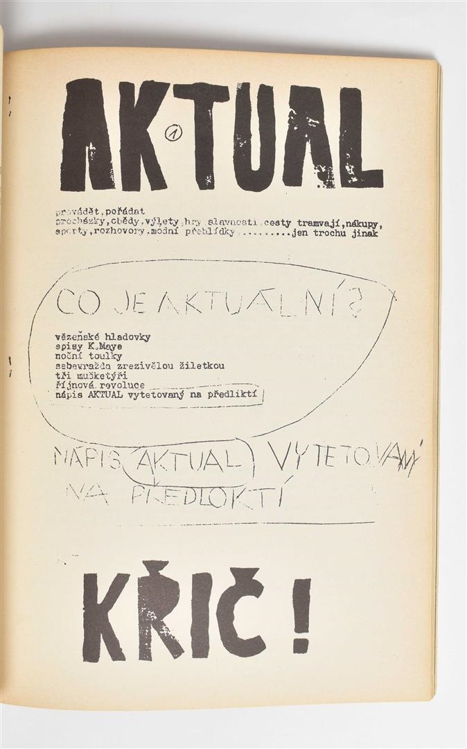Artwork by Wolf Vostell, Dé-coll/age No.6, Bulletin der Fluxus und Happening Avantgarde, July 1967, Made of blue pen on photographic paper