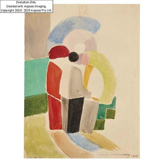 Trois femmes by Sonia Delaunay, 1925