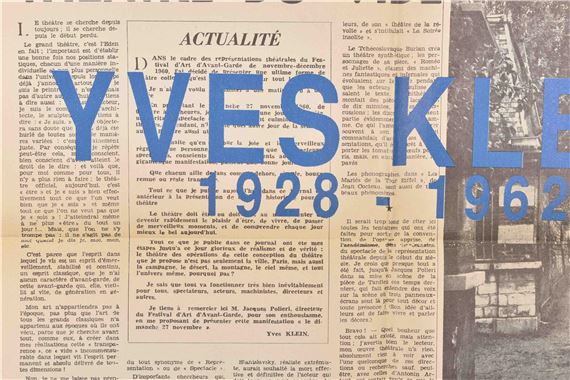 Yves Klein | Exhibition poster for 