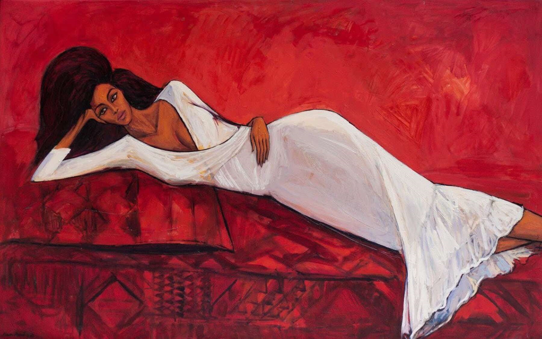 Alaa Awad | Sarah in White 07 (2020) | MutualArt