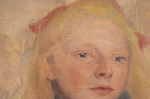 Artwork by Lluïsa Vidal, PORTRAIT OF A GIRL, Made of Oil on canvas