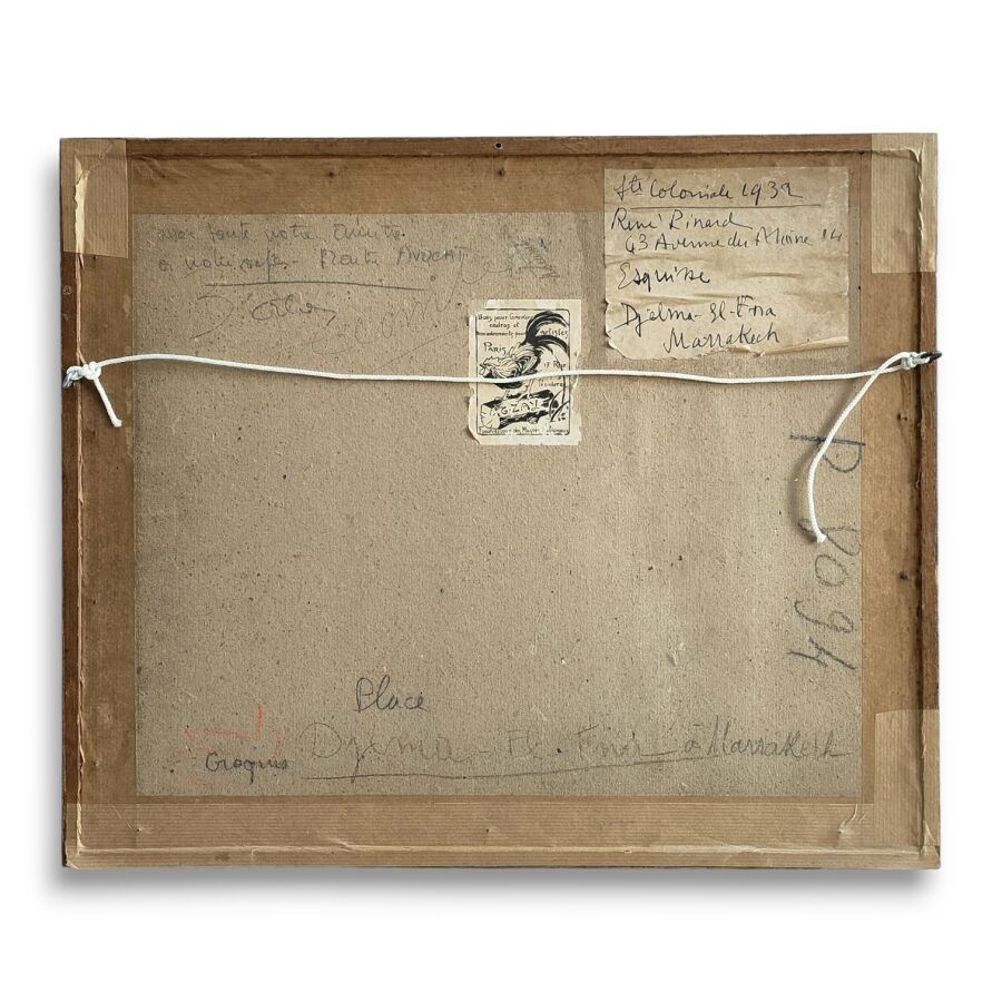 Artwork by René Pinard, Marrakech, Made of pencil and pen drawing