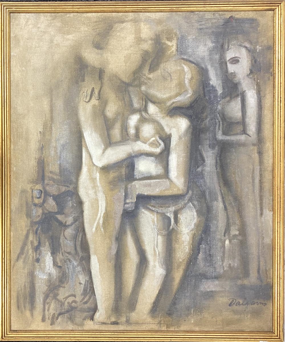 Artwork by Roy Dalgarno, The Lovers, Made of Oil on canvas