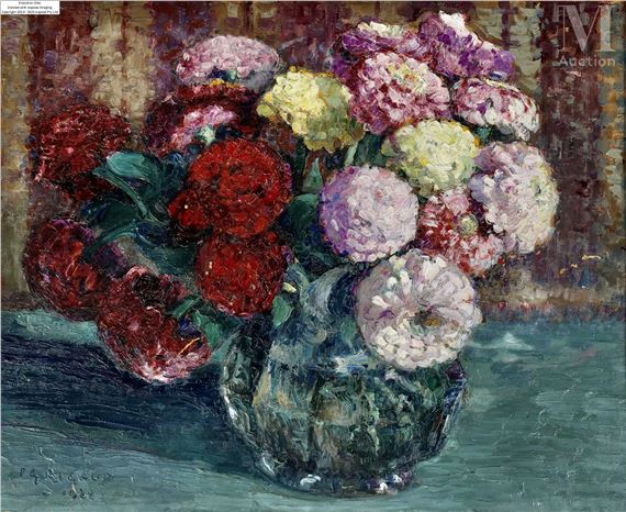 Pierre Gaston Rigaud | Le bouquet de fleurs (1922) | MutualArt