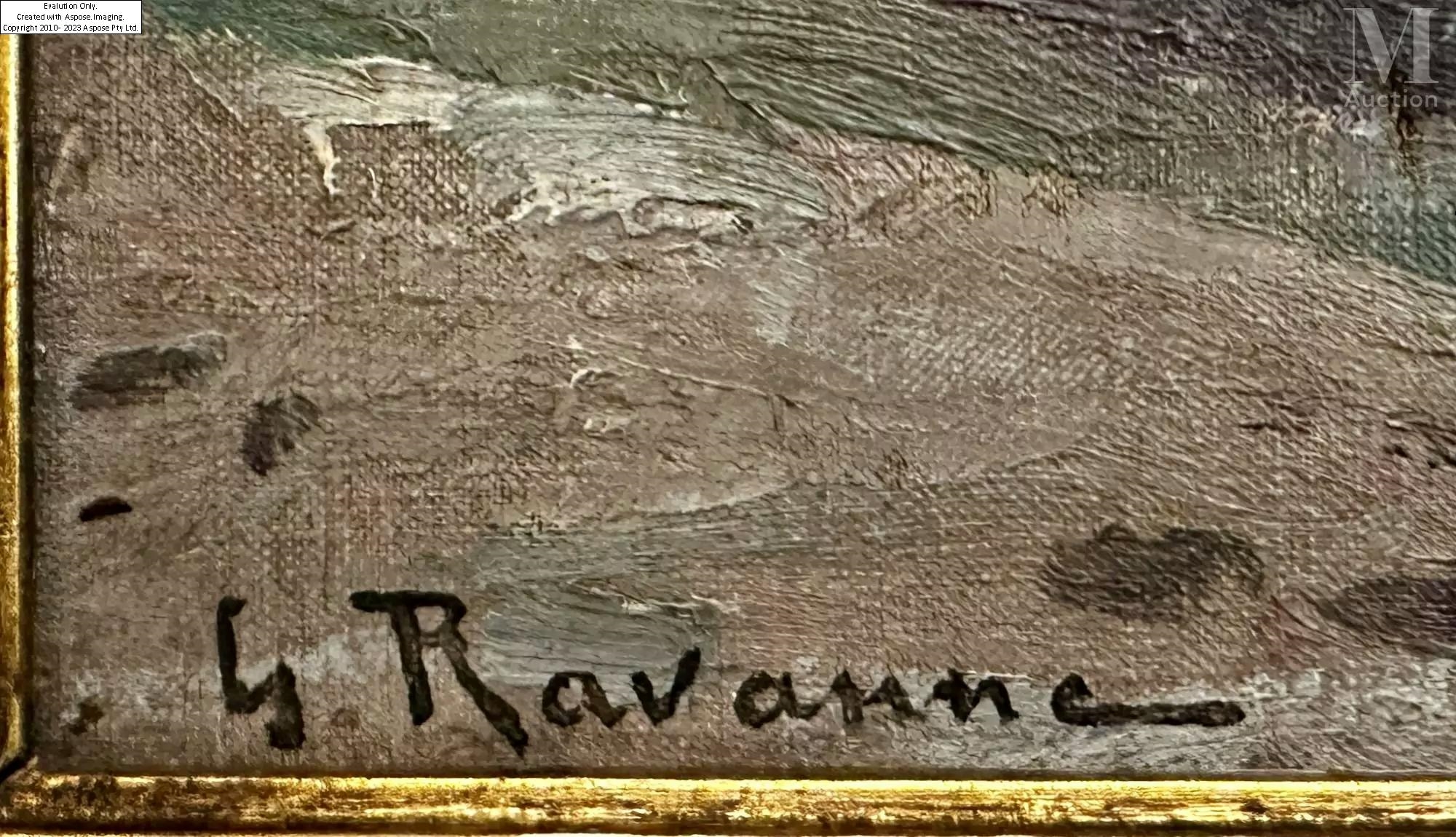 Léon Gustave Ravanne | Bateaux sur le quai. | MutualArt