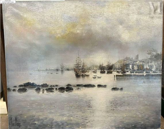 Gallions au port by Yves Chaix