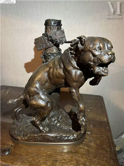 Charles Valton | Passez au large Bouledogue à la chaine | MutualArt