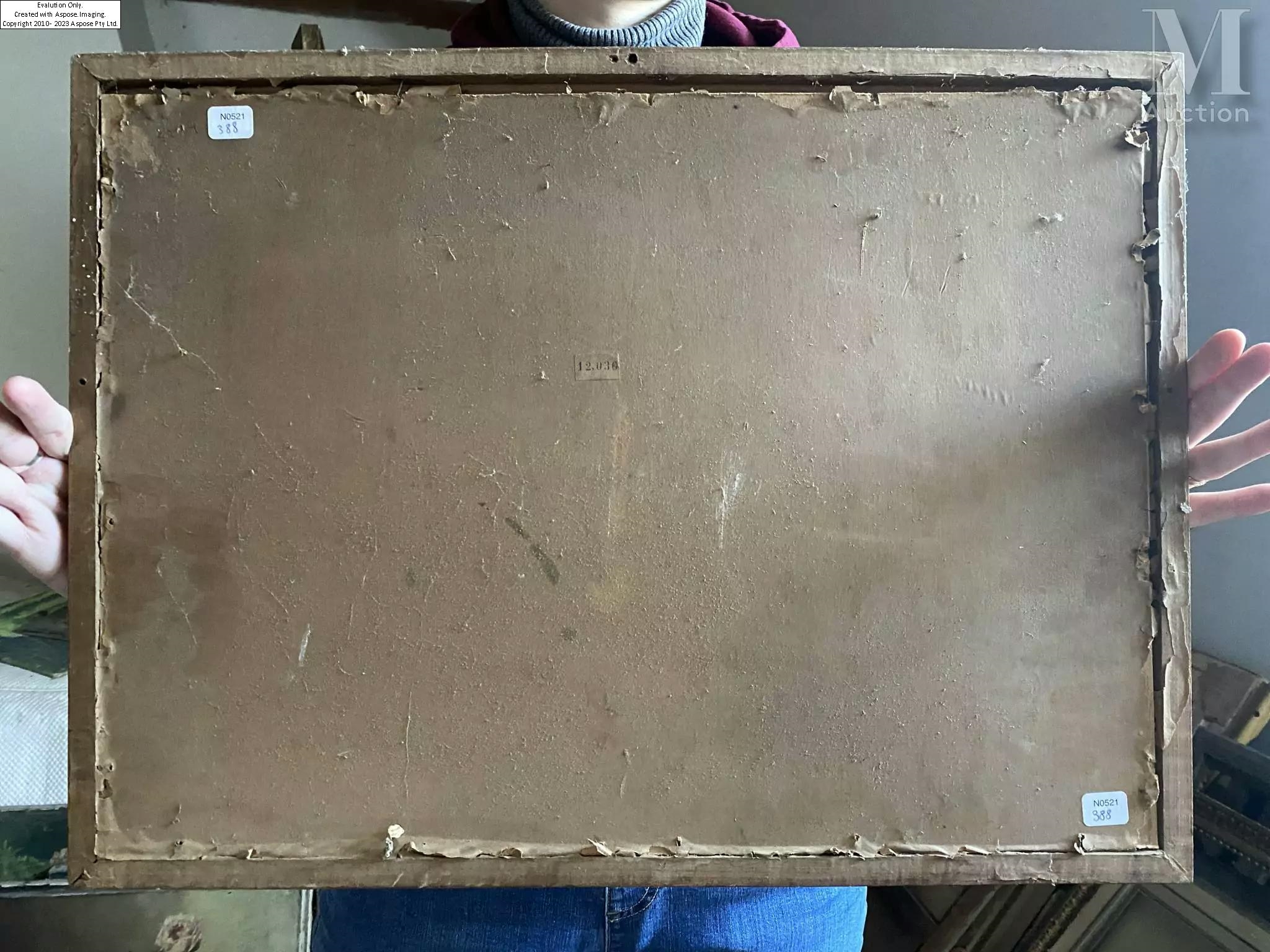 Artwork by Charles Jouas, Vue de Paris 29 janvier 1910, Made of grey pencil