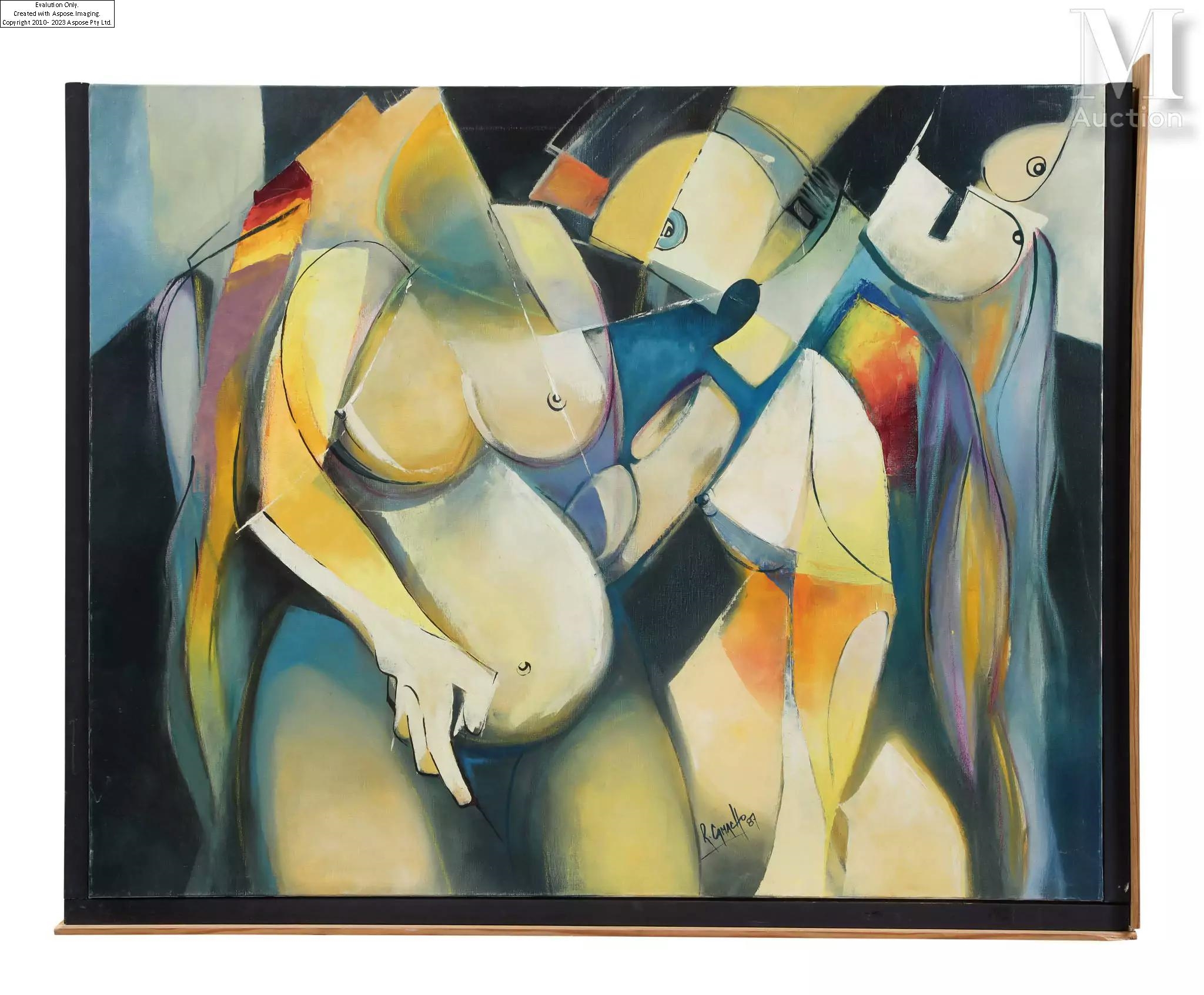 Artwork by Ruben Camacho, Nus, Made of Acrylic on canvas