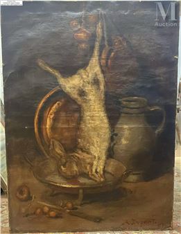 Nature morte au lièvre - A. Dupont