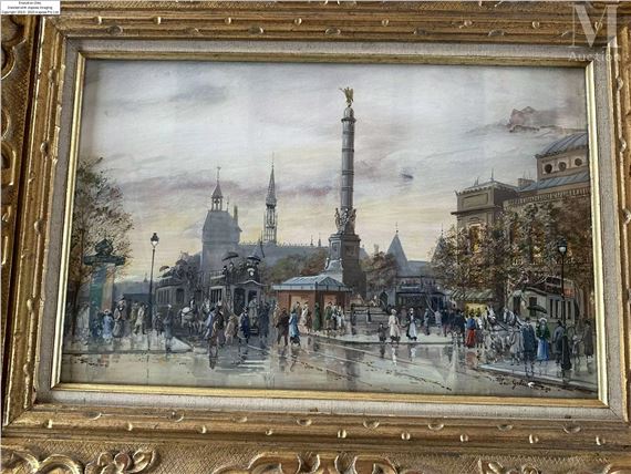 Place du Châtelet by Léon Godinnet