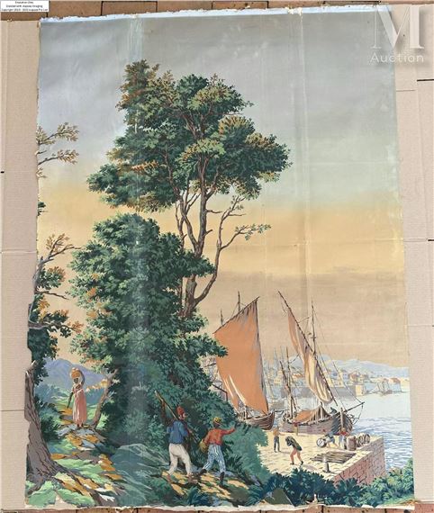 Papier peint, dans le gout de Zuber - Zuber et Cie