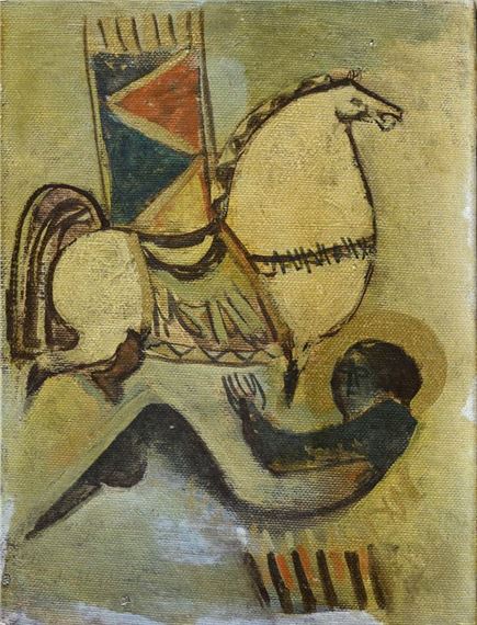 DIPINTO CAVALLO DI ALÌ AL JABIRI - Ali Al Jabiri