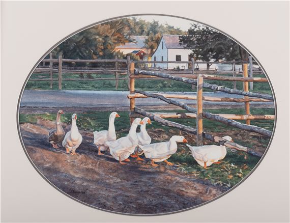 Untitled - Farm Scene by Susan Paterson