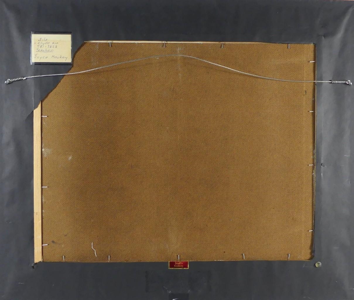 Artwork by Joyce Mckay, Untitled: Winter Cottage, Made of oil on masonite