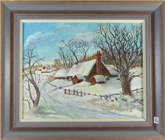 Untitled: Winter Cottage - Joyce Mckay