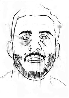 Piula FAASALELE draws Sofiane GUITOUNE Drawing created on March - Piula Faasalele