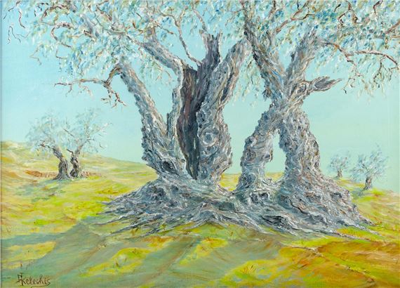 Old olive tree by Andreas Keleshis, 1988