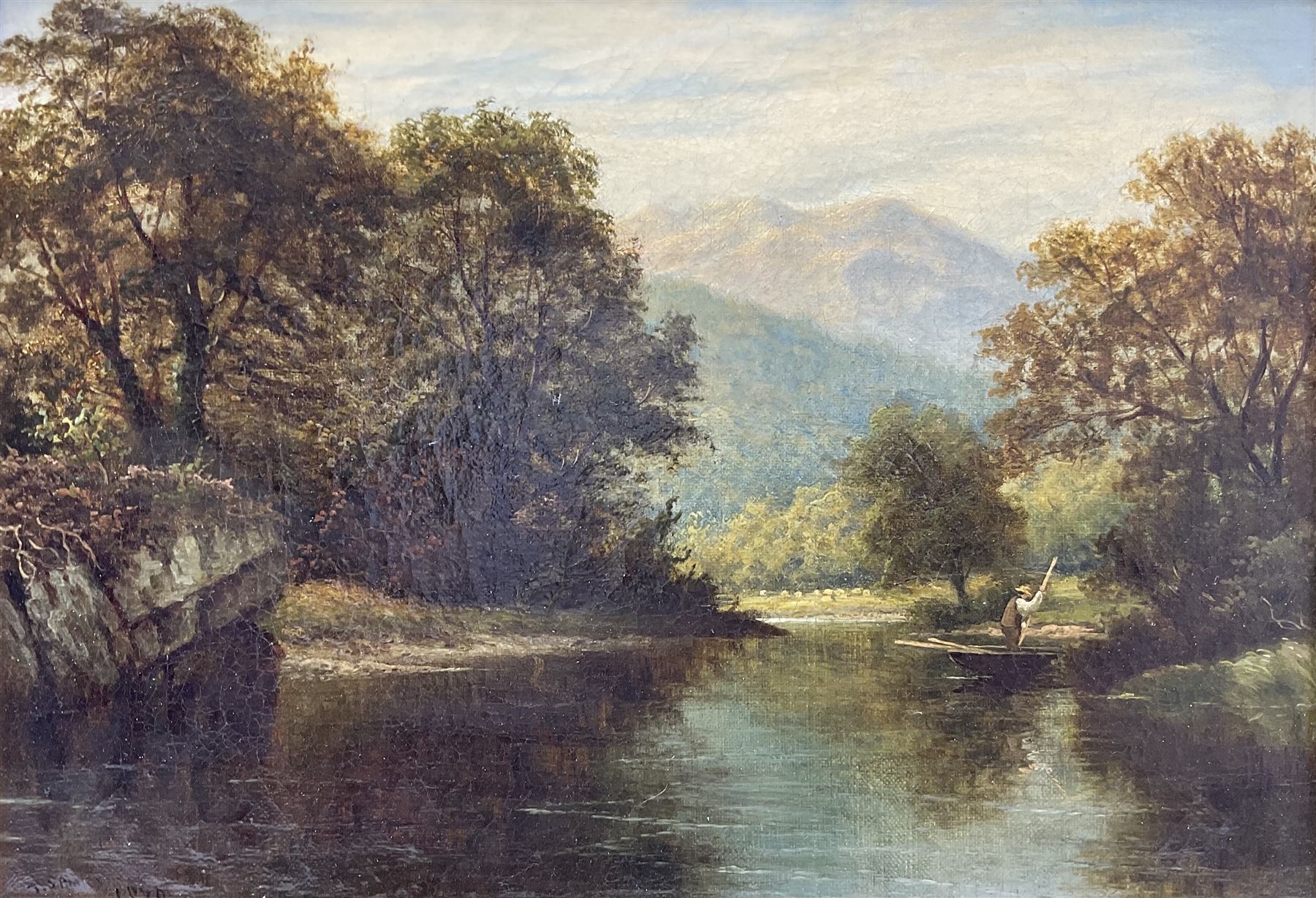Thomas Spinks | Punting on the River (1879) | MutualArt