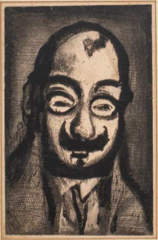 Georges Rouault | Georges Rouault The Infamous Politician Etching (1928 ...