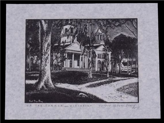 On the Common, Wiscasset by Caroll Thayer Berry