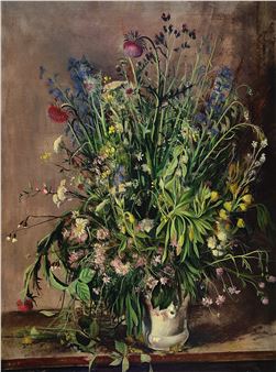 still life with field flowers - Eugen Knaus