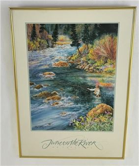 Mary Beth Percival June on the River Print - Mary Beth Percival