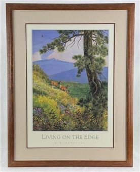 Mary Beth Percival Living on the Edge Print - Mary Beth Percival