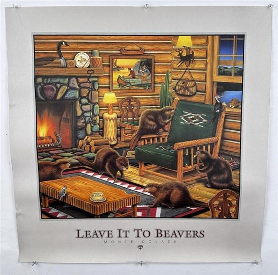 Monte Dolack Leave it to Beavers Print by Monte Dolack