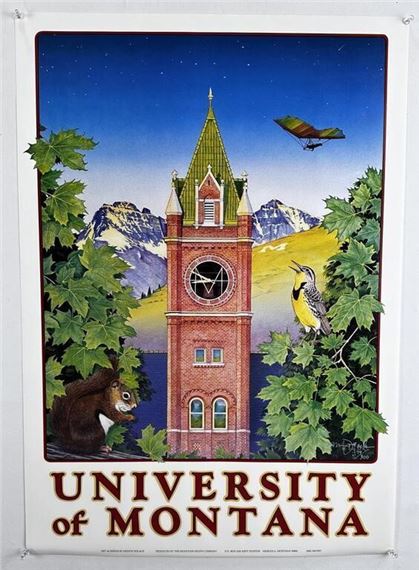 Monte Dolack University of Montana Print by Monte Dolack