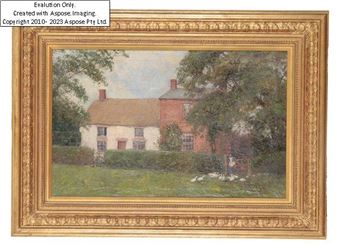 A garden landscape - J. C. Morley