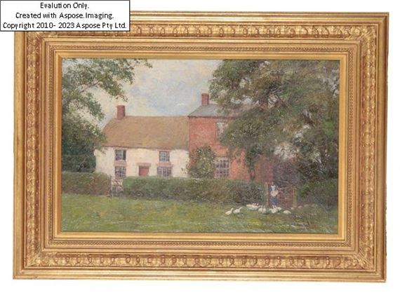 A garden landscape - J. C. Morley