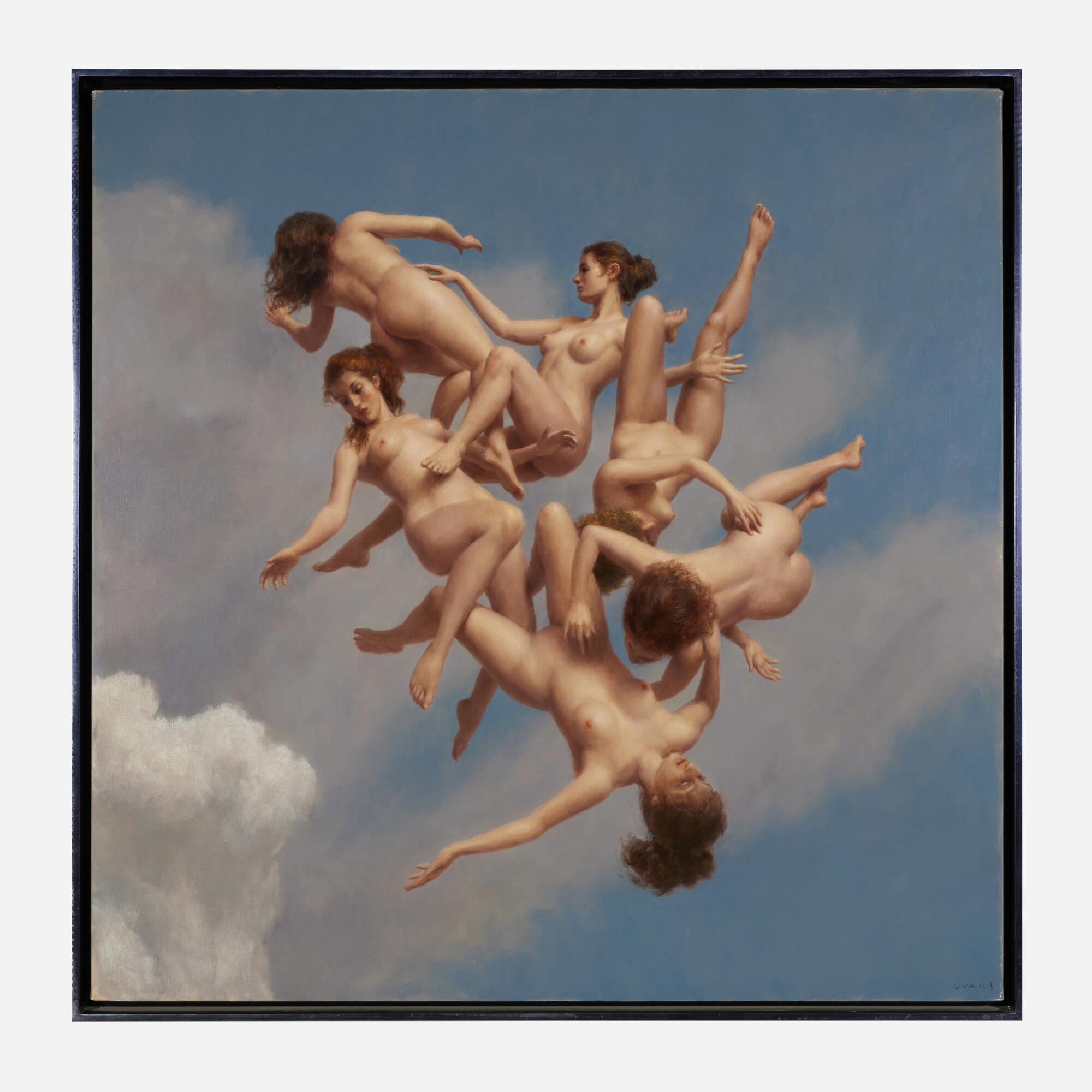 Artwork by Harry Holland, Cloud Flyers, Made of oil on linen