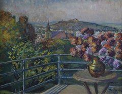 Blick auf Kronstadt mit Schwarzer Kirche, 1965 Hermann Morres (1886 Kronstadt - Hermann Morres