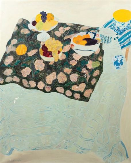 The white nape Oil on canvas signed lower left by Pierre Boncompain