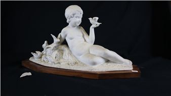 Amour aux colombes -  signé - Bohumil Rezl