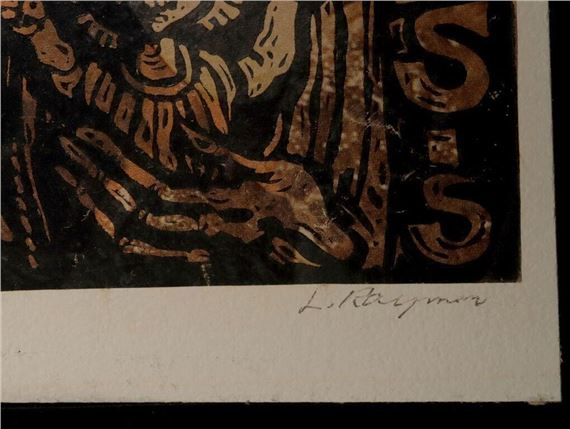 Lester Raymer | LESTER RAYMER (1907-1991) SIGNED BLOCK PRINT X-MAS ...