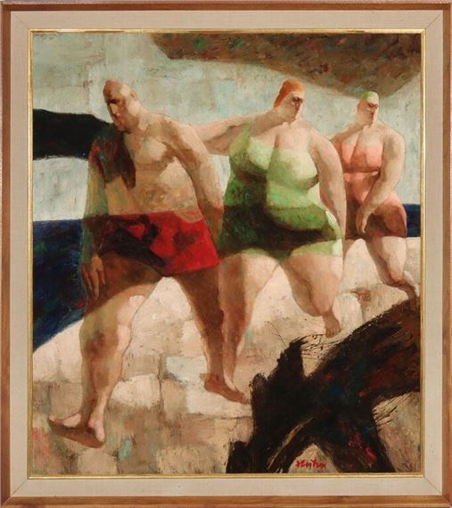 JOHN NATHANIEL FENTON (1912-1977) OIL ON CANVAS by John Nathaniel Fenton, 20th century