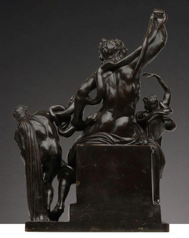 Artwork by Francesco Righetti, GRAND TOUR RIGHETTI WORKSHOP LAOCOON BRONZE GROUP, Made of dark brown patina with