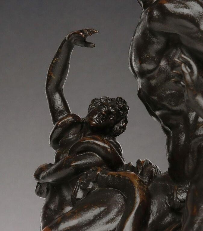 Artwork by Francesco Righetti, GRAND TOUR RIGHETTI WORKSHOP LAOCOON BRONZE GROUP, Made of dark brown patina with