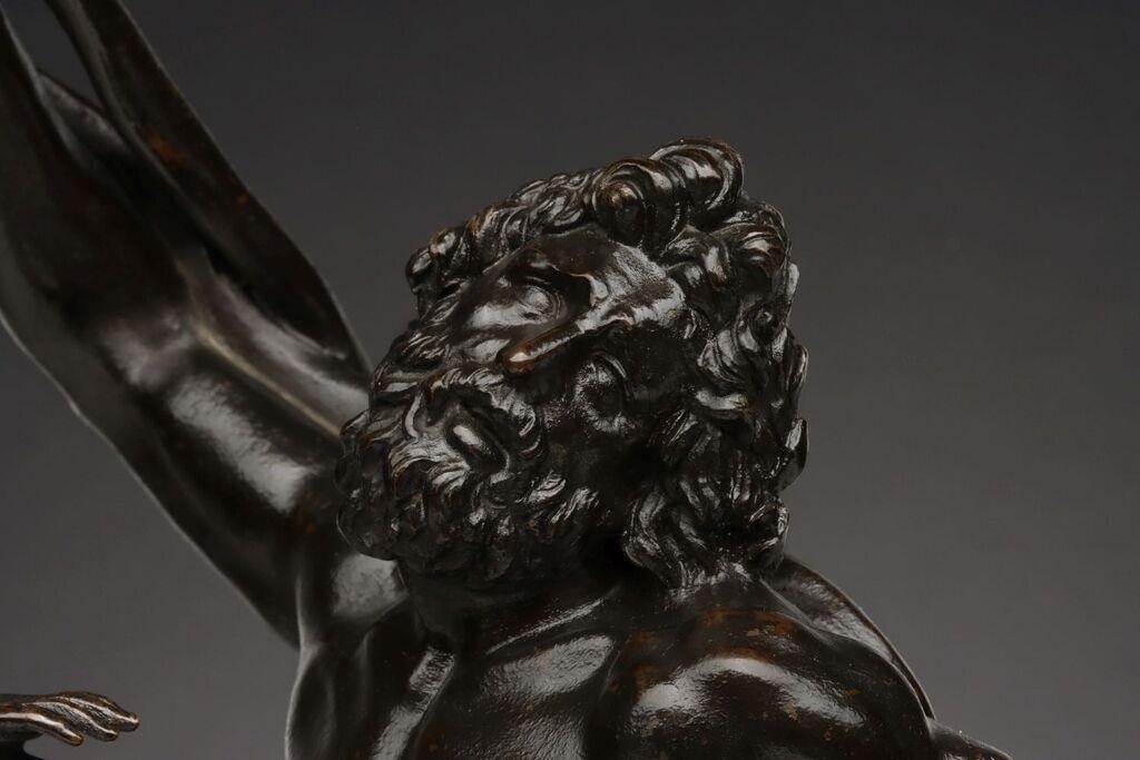 Artwork by Francesco Righetti, GRAND TOUR RIGHETTI WORKSHOP LAOCOON BRONZE GROUP, Made of dark brown patina with