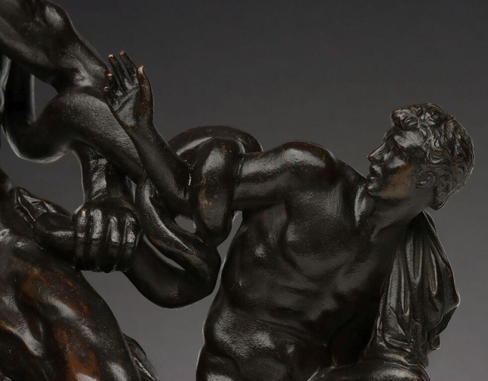 Artwork by Francesco Righetti, GRAND TOUR RIGHETTI WORKSHOP LAOCOON BRONZE GROUP, Made of dark brown patina with