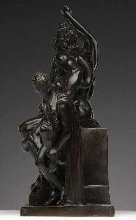 Artwork by Francesco Righetti, GRAND TOUR RIGHETTI WORKSHOP LAOCOON BRONZE GROUP, Made of dark brown patina with