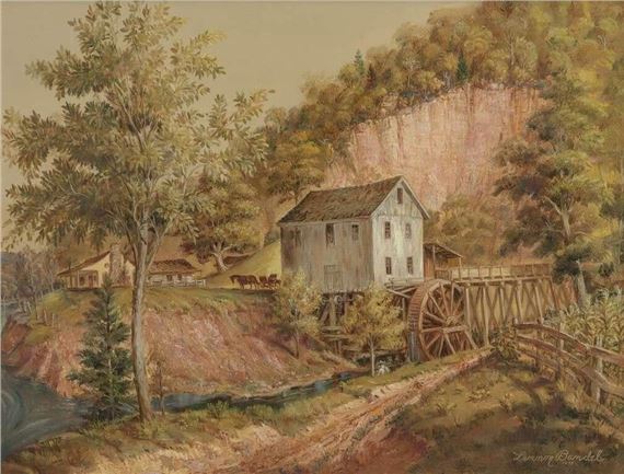 1906-2004). Turners Mill by Lennon Ray Bandel, 1975