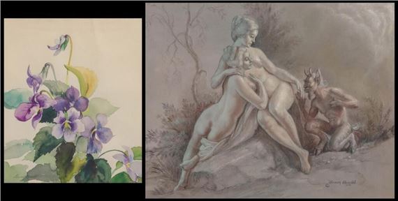 LENNON R. BANDEL (1906-2004) TWO WORKS ON PAPER