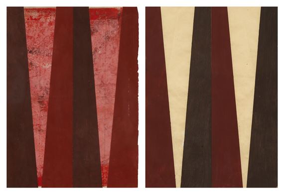 Schornsteine & Schornsteine by Hermann Glöckner, Executed in 1971