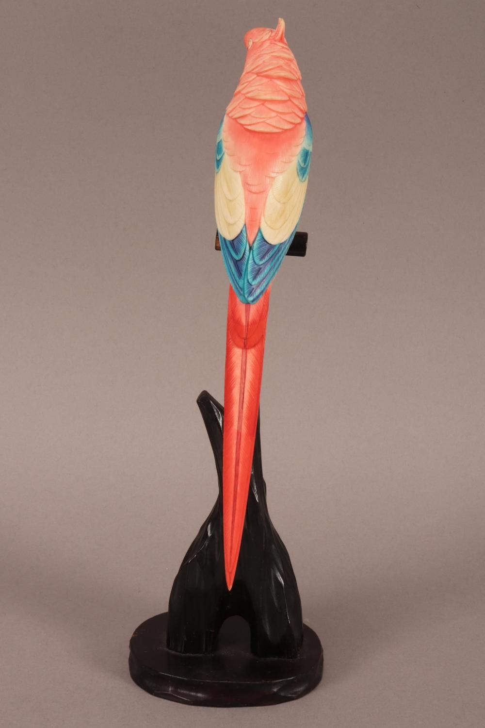 Japanese School | Lovely Japanese Carved Ivory Parrot | MutualArt