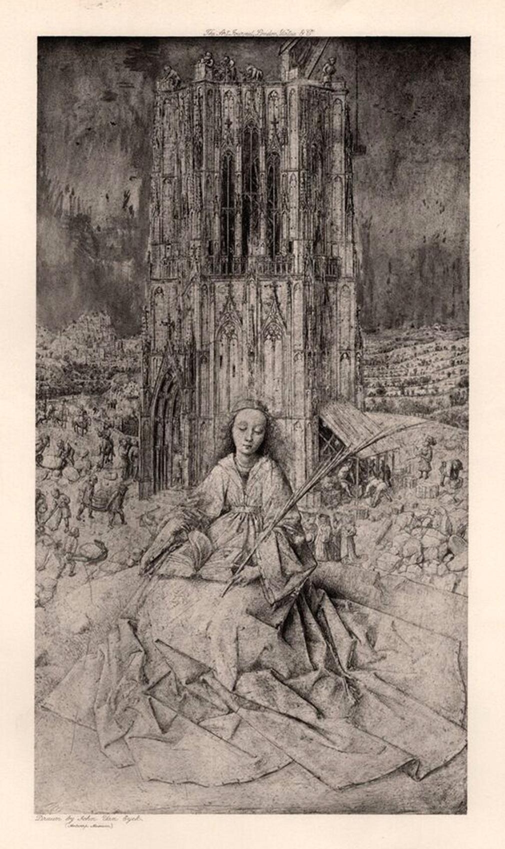 Jan Van Eyck Saint Barbara (1905) MutualArt