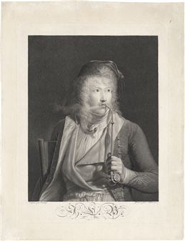 Le Fumeur (Bildnis des Malers Jacques-Luc Barbier) - Jean Baptiste Isabey