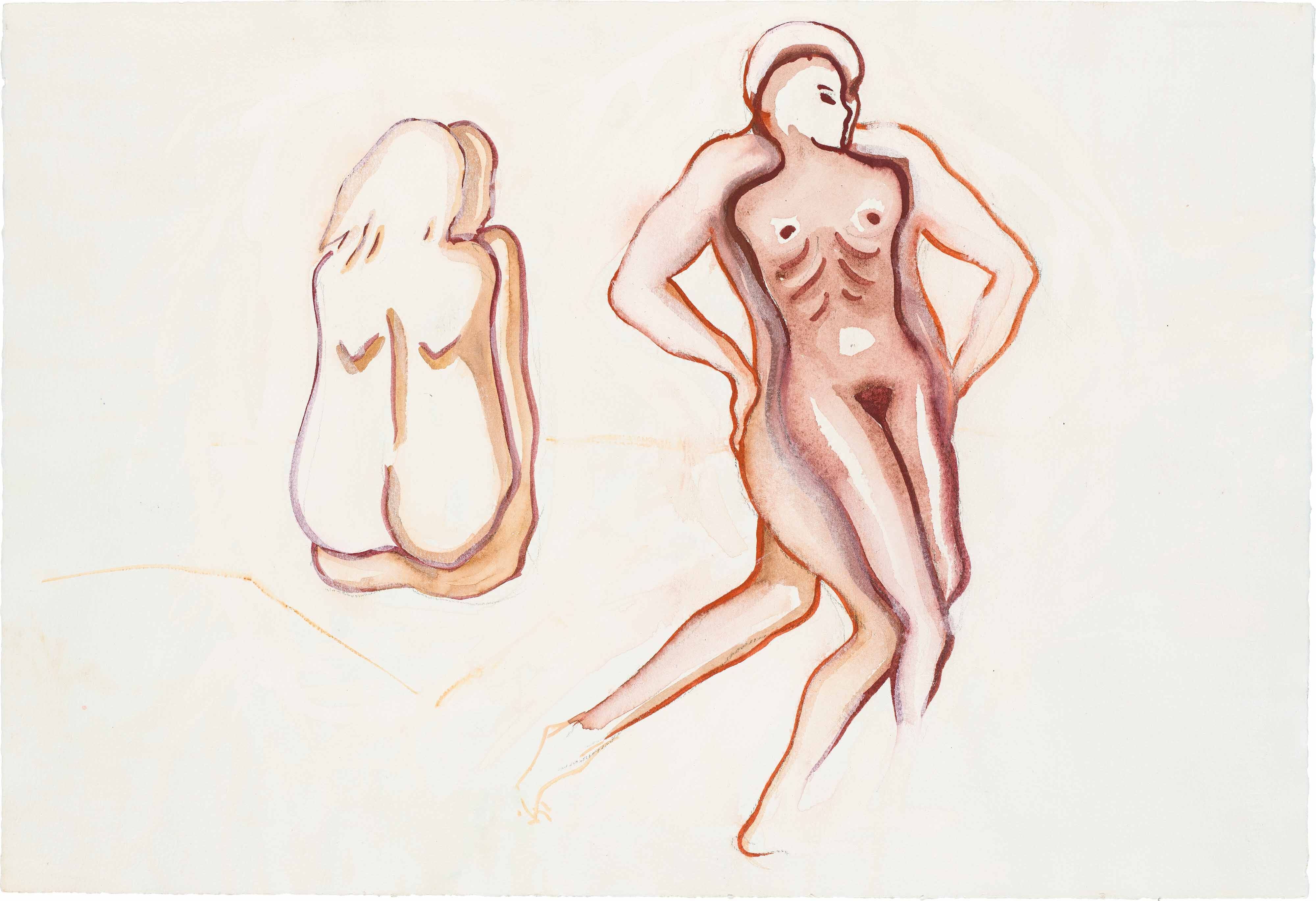 Artwork by Birgit Jurgenssen, Untitled, Made of mixed media on paper